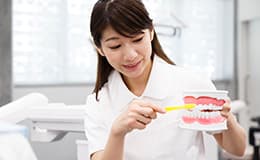 ブラッシング指導